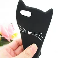 Coverskart [3D Cartoon Series] (Black) 3D Cute Cat Beard Silicone Case Cover Lovely Mobile Shell for Samsung Galaxy J6 Plus-thumb1