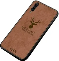 Coverskart (TM) Deer Cloth Canvas Texture Fabric Leather Back Case for XIAOMI MIA3 / MI A3 (Brown)-thumb2