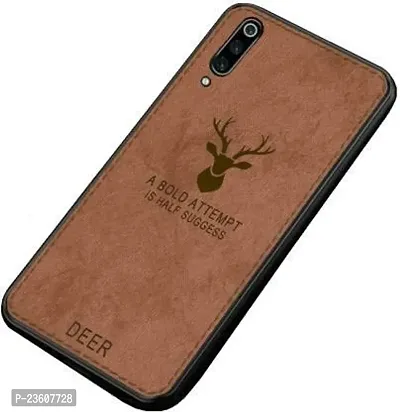 Coverskart (TM) Deer Cloth Canvas Texture Fabric Leather Back Case for XIAOMI MIA3 / MI A3 (Brown)-thumb3