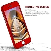 AEMA (TM) Original 100% 360 Degree Motorola E4 Plus Front Back Cover Case with Tempered RED-thumb4