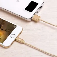 AEMA Premium HOCO X2 Knitted 1M Charging Cable for Apple iPhone (Colour May Vary)-thumb1