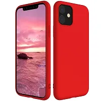 Coverskart Liquid Silicone Rubber, Comfortable Grip, Screen  Camera Protection, Velvety-Soft Lining, Shock-Absorbing for iPhone 11 Pro Max (6.5 inch), (iPhone 11 (6.1), Red)-thumb3