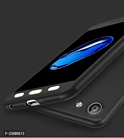 AEMA 100% 360 Degree Oppo F3 Plus Front Back Cover Case with Tempered Black-thumb4