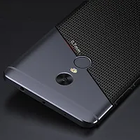 AEMA (TM) Ultra Thin Shockproof Heat Dissipation Hollow Phone Hard Back PC Cover Case for Xiaomi Redmi Mi Note 5 (Redmi Note 5, Black)-thumb2