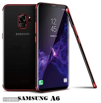 Coverskart Multi Protective Series Case for Samsung A6, Premium Shock Absorption Hard TPU 2 in 1 Bumper Cushion + Scratch Resistant Clear Protective Hard Case for Samsung Galaxy A6 Red