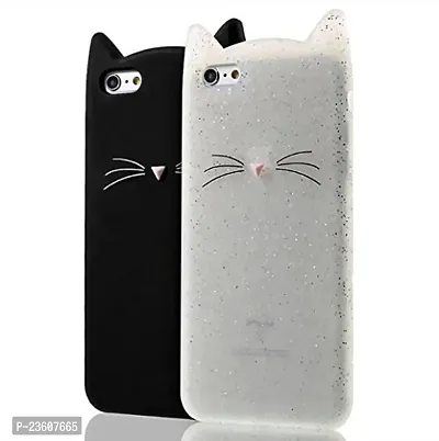 Coverskart [3D Cartoon Series] (White) 3D Cute Cat Beard Silicone Case Cover Lovely Mobile Shell for Oppo A83