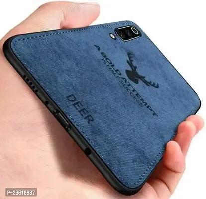 Coverskart (TM) Deer Cloth Canvas Texture Fabric Leather Case for VIVO S1 (Blue)