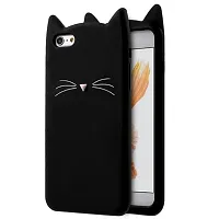 ae mobile accessorize 3D Cute Cat Beard Silicone Case Cover For iPhone 7 Plus (Black)-thumb2