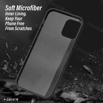 CoversKart Compatible with Oppo F17 Pro Ultra Slim Soft Silicone Back Cover | Inner Microfiber | Camera Protection Back Case (Black)-thumb5