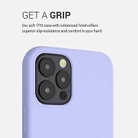 COVERSKART? Compatible with iPhone 12 Mini (5.4) Phone Soft Liquid Silicone Slim Rubber Protective Phone Case Cover (Lavender Grey)-thumb2