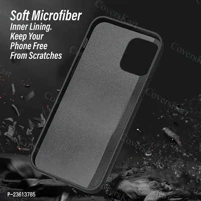 CoversKart Compatible with Infinix Hot 11 Ultra Slim Soft Silicone Back Cover | Inner Microfiber | Camera tection Back Case (Black)-thumb5