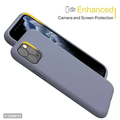 Coverskart Liquid Silicone Rubber, Comfortable Grip, Screen  Camera Protection, Velvety-Soft Lining, Shock-Absorbing for iPhone 11 Pro Max (6.5 inch), (iPhone 11 Pro Max (6.5), Grey)-thumb3