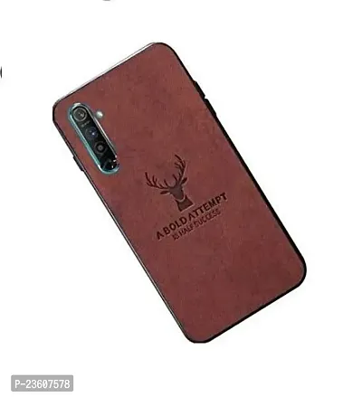 AE Mobile Accessorize? ppo F15 Deer Cloth Canvas Texture Fabric Leather Case for (Oppo F15, Brown)