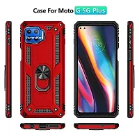 AEMA? for Vivo F17 Luxury Dual Layer Hybrid Shockproof Armor Defender Case with 360 Degree Metal Rotating Finger Ring Holder Kickstand for Vivo F17, (RED)-thumb4