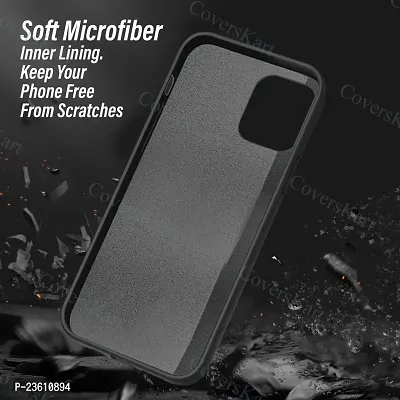 CoversKart Compatible with Xiaomi 11 Lite NE 5G Ultra Slim Soft Silicone Back Cover | Inner Microfiber | Camera Protection Back Case (Black)-thumb5