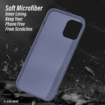 CoversKart Compatible with Poco M4 Pro Ultra Slim Soft Silicone Back Cover | Inner Microfiber | Camera Protection Back Case (Grey)-thumb4