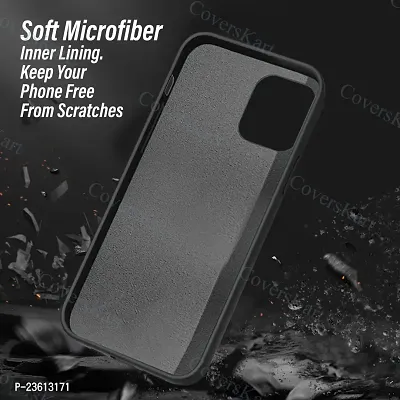 CoversKart Compatible with Poco X3 / X3 Pro Ultra Slim Soft Silicone Back Cover | Inner Microfiber | Camera Protection Back Case (Black)-thumb5