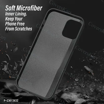 CoversKart Compatible with VIVO V25 Pro 5G Ultra Slim Soft Silicone Back Cover | Inner Microfiber | Camera tection Back Case (Black)-thumb5