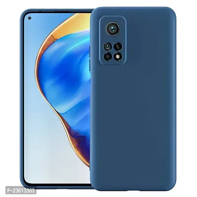 CoversKart Compatible with Mi 10T / Mi 10T Pro 5G Ultra Slim Soft Silicone Back Cover | Inr Microfiber | Camera Protection Back Case (Blue)