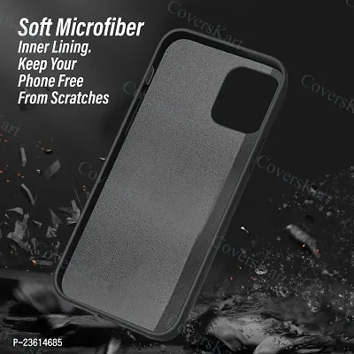 CoversKart Compatible with Samsung Galaxy M11 Ultra Slim Soft Silicone Back Cover | Inner Microfiber | CameraRtection Back Case (Black)-thumb5
