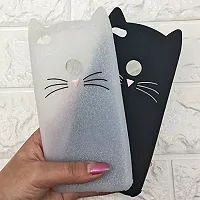 Coverskart ?[3D Cartoon Series] (Black) 3D Cute Cat Beard Silicone Case Cover Lovely Mobile Shell for iPhone X-thumb2