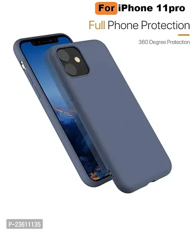 Coverskart Liquid Silicone Rubber, Comfortable Grip, Screen  Camera Protection, Velvety-Soft Lining, Shock-Absorbing for iPhone 11 Pro Max (6.5 inch), (iPhone 11pro (5.8), Mid Night Blue)