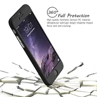 VIVO V5 / Y67 CASE AEMA BLACK 360 Degree Slim Case with Tempered Glass for VIVO V5 / Y67 Hard Full Body Protection / Protective Cover BLACK-thumb1