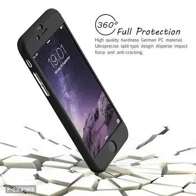 VIVO V5 / Y67 CASE AEMA BLACK 360 Degree Slim Case with Tempered Glass for VIVO V5 / Y67 Hard Full Body Protection / Protective Cover BLACK-thumb2