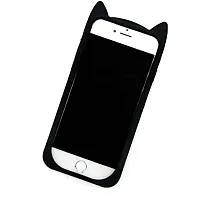 ae mobile accessorize 3D Cute Cat Beard Silicone Case Cover For iPhone 7 Plus (Black)-thumb4