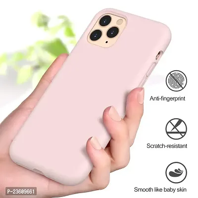 Coverskart Liquid Silicone Rubber, Comfortable Grip, Screen  Camera Protection, Velvety-Soft Lining, Shock-Absorbing for iPhone 11 Pro Max (6.5 inch), (iPhone 11pro (5.8), Pink Sand)-thumb2