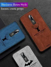 AE Mobile Accessorize? Deer Cloth Canvas Texture Fabric Leather Case for Oppo F11 Pro, (Brown)-thumb1
