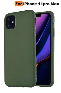 Coverskart Liquid Silicone Rubber, Comfortable Grip, Screen  Camera Protection, Velvety-Soft Lining, Shock-Absorbing for iPhone 11 Pro Max (6.5 inch), (iPhone 11 Pro Max (6.5), Pine Green)-thumb1