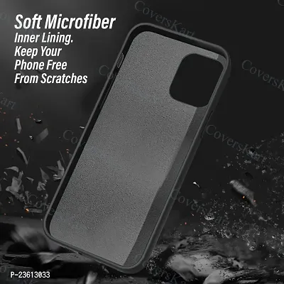 CoversKart Compatible with VIVO T1 5G Ultra Slim Soft Silicone Back Cover | Inner Microfiber | Camera tection Back Case (Black)-thumb5