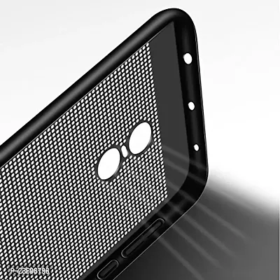 AEMA (TM) Ultra Thin Shockproof Heat Dissipation Hollow Phone Hard Back PC Cover Case for Xiaomi Redmi 5 (Black)-thumb2