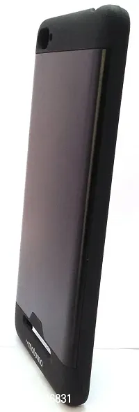 AEMA (TM) New Brushed Metal Ultra Slim Design Back Case Cover for XIAOMI MI4I Black-thumb2