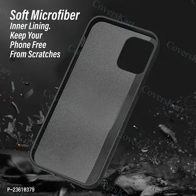 CoversKart Compatible with Mi 11 Lite Ultra Slim Soft Silicone Back Cover | Inr Microfiber | Camera Protection Back Case (Black)-thumb5