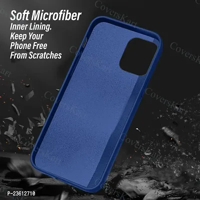 CoversKart Compatible with Oppo A15S Ultra Slim Soft Silicone Back Cover | Inner Microfiber | Camera tection Back Case (Blue)-thumb5