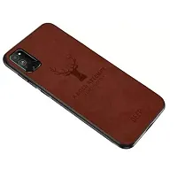 Coverskart (TM) Deer Cloth Canvas Texture Fabric Leather Case for Samsung Galaxy S10 lite (2020 (Brown)-thumb1