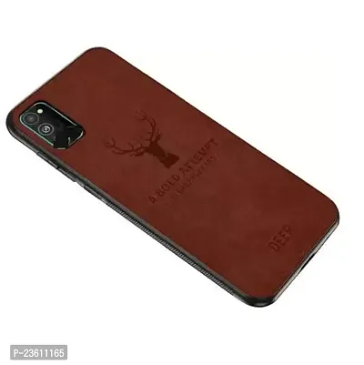 Coverskart (TM) Deer Cloth Canvas Texture Fabric Leather Case for Samsung Galaxy S10 lite (2020 (Brown)-thumb2