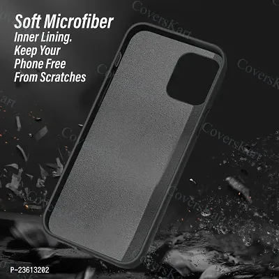 CoversKart Compatible with Redmi Note 12 Pro 5G Ultra Slim Soft Silicone Back Cover | Inner Microfiber | Camera Protection Back Case (Black)-thumb5