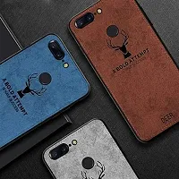 Coverskart Deer Cloth Canvas Texture Fabric Leather Case for Oppo F9 Pro (Black)-thumb4