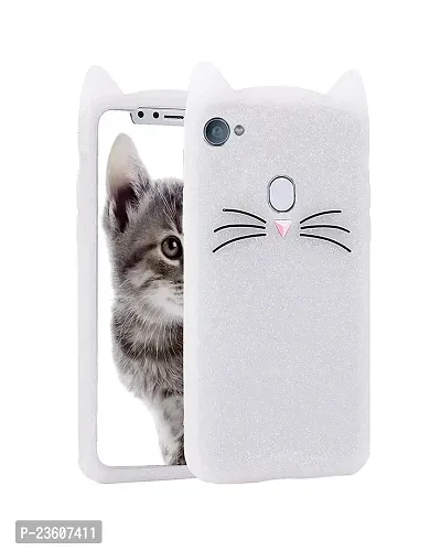 Coverskart ?[3D Cartoon Series] (Black) 3D Cute Cat Beard Silicone Case Cover Lovely Mobile Shell for Oppo F7