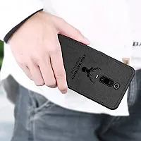 AE Mobile Accessorize? Deer Cloth Canvas Texture Fabric Leather Case for Oppo F11 Pro, (Black)-thumb2