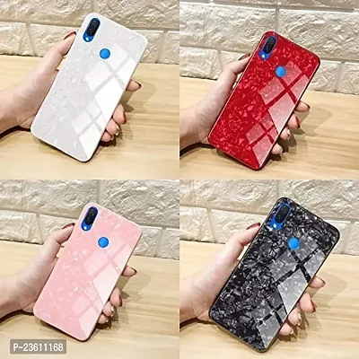 Coverskart Luxurious Marble Pattern Bling Shell Back Glass Case Cover with Soft TPU Bumper for Xiaomi Redmi Note 7pro/ Redmi Note 7/ Redmi Note 7, (Blue)-thumb5