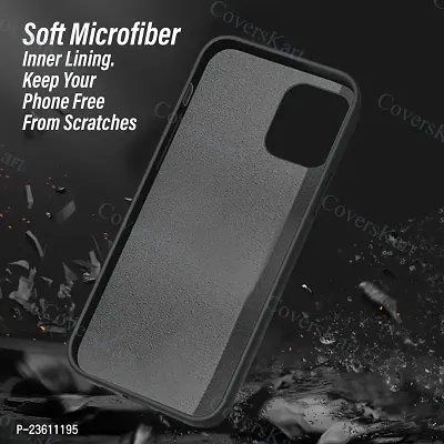 CoversKart Compatible with Poco M4 Pro Ultra Slim Soft Silicone Back Cover | Inner Microfiber | Camera Protection Back Case (Black)-thumb5