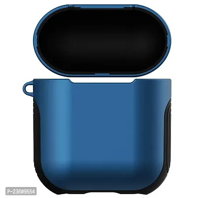 ae mobile accessorize AEMA 2 in 1 Protective Cover Airpod Skins with Soft Silicon and Hard Case Double Shockproof Design for Airpods (Blue)