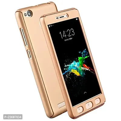 AEMA? Original 100% 360 Degree Oppo F5 Front Back Cover Case with Tempered Gold-thumb3