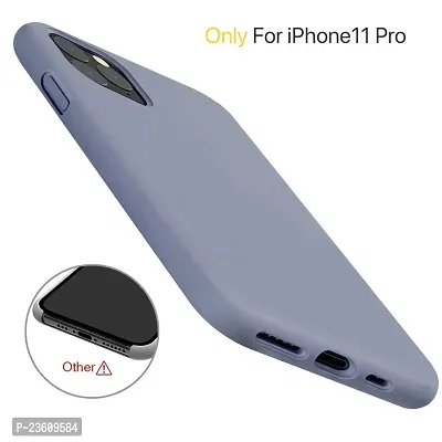 Coverskart Liquid Silicone Rubber, Comfortable Grip, Screen  Camera Protection, Velvety-Soft Lining, Shock-Absorbing for iPhone 11 Pro Max (6.5 inch), (iPhone 11pro (5.8), Grey)-thumb2