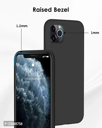 Coverskart Liquid Silicone Rubber, Comfortable Grip, Screen  Camera Protection, Velvety-Soft Lining, Shock-Absorbing for iPhone 11 Pro Max (6.5 inch), (iPhone 11 Pro Max (6.5), Black)-thumb4