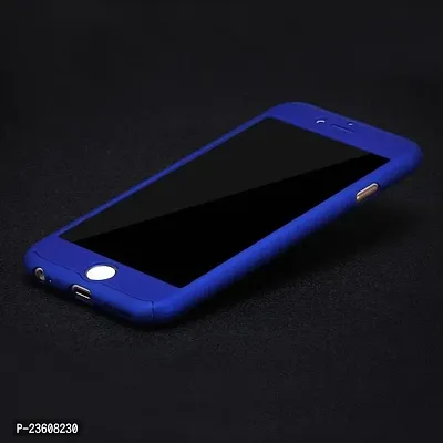 AEMA (TM) Original 100% 360 Degree Motorola E4 Plus Front Back Cover Case with Tempered Blue-thumb3